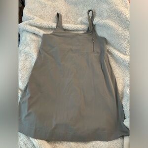OAK + FORT Gray Dress with Zip Detail